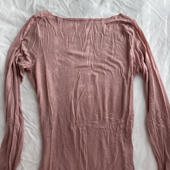 Intimissimi Boat Neck Modal Cashmere Ultralight Top in Pink Rose - Picture 3 of 4